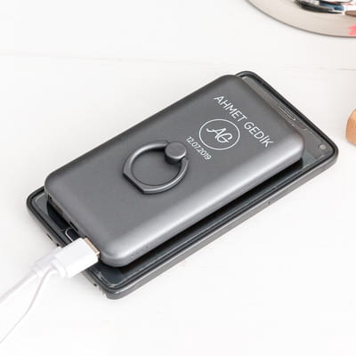 İsim ve Tarih Yazılı Vantuzlu 5000 mAH Powerbank