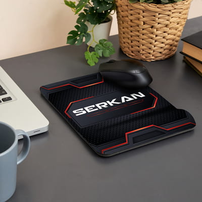 İsme Özel Bilek Destekli Gaming Mousepad