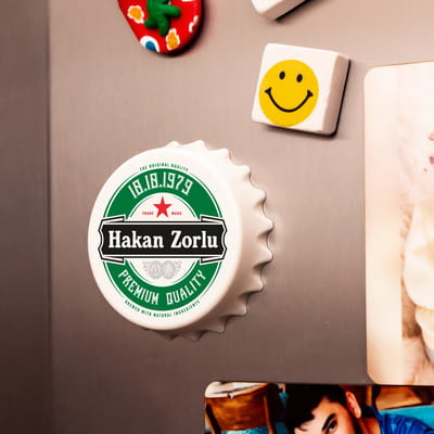 Kişiye Özel Logo Tasarımlı Kapak Magnet Açacak